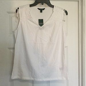 Lauren Ralph Lauren  Large Petite V-Neck Tank Top